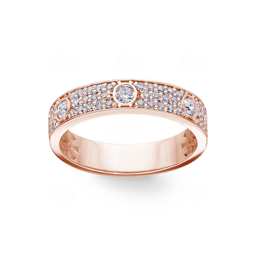 0.40 Karat Diamantring 750/18 K Roségold