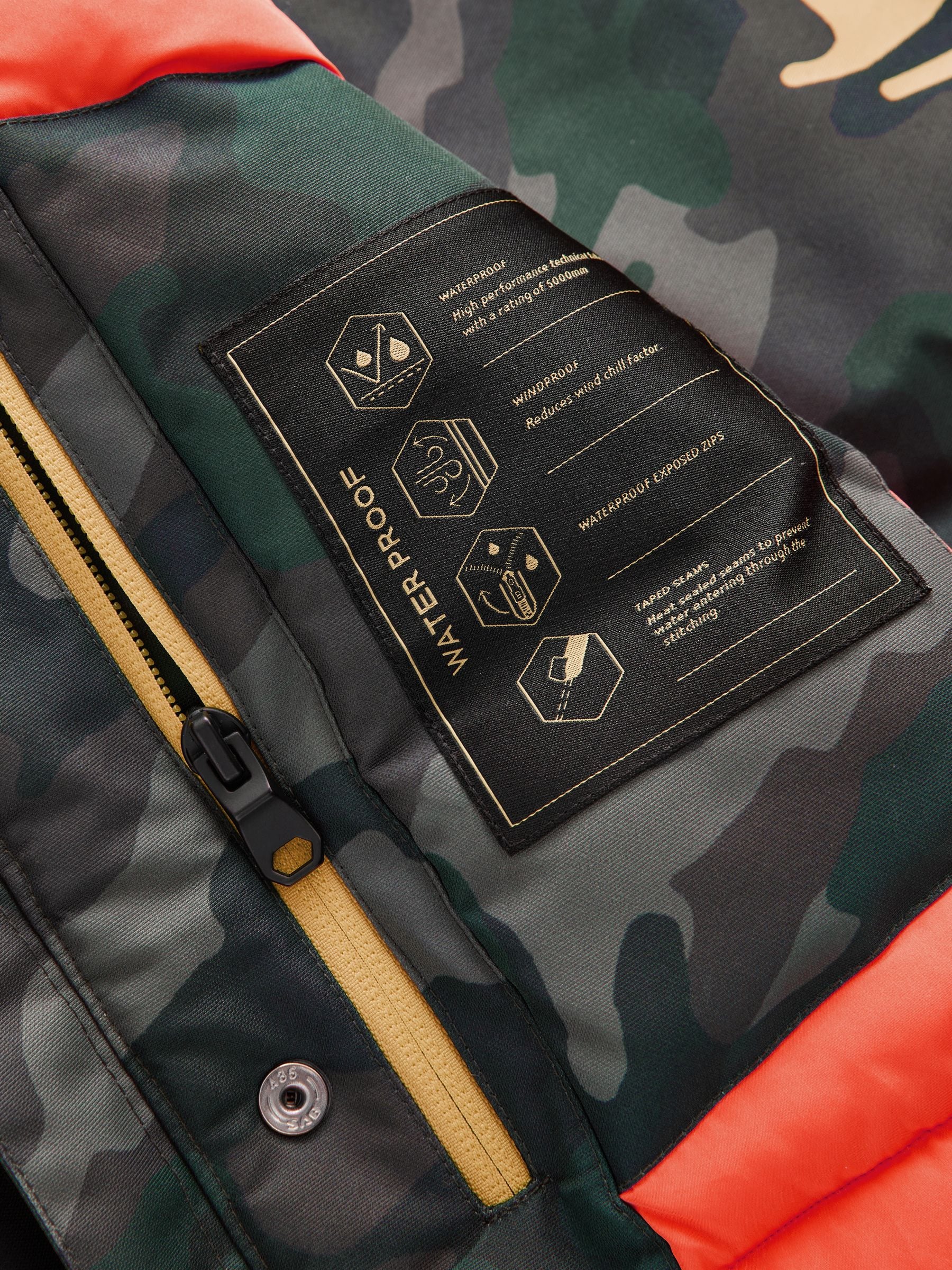 Camouflage - Premium waterdichte parkajas (3-16jr)
