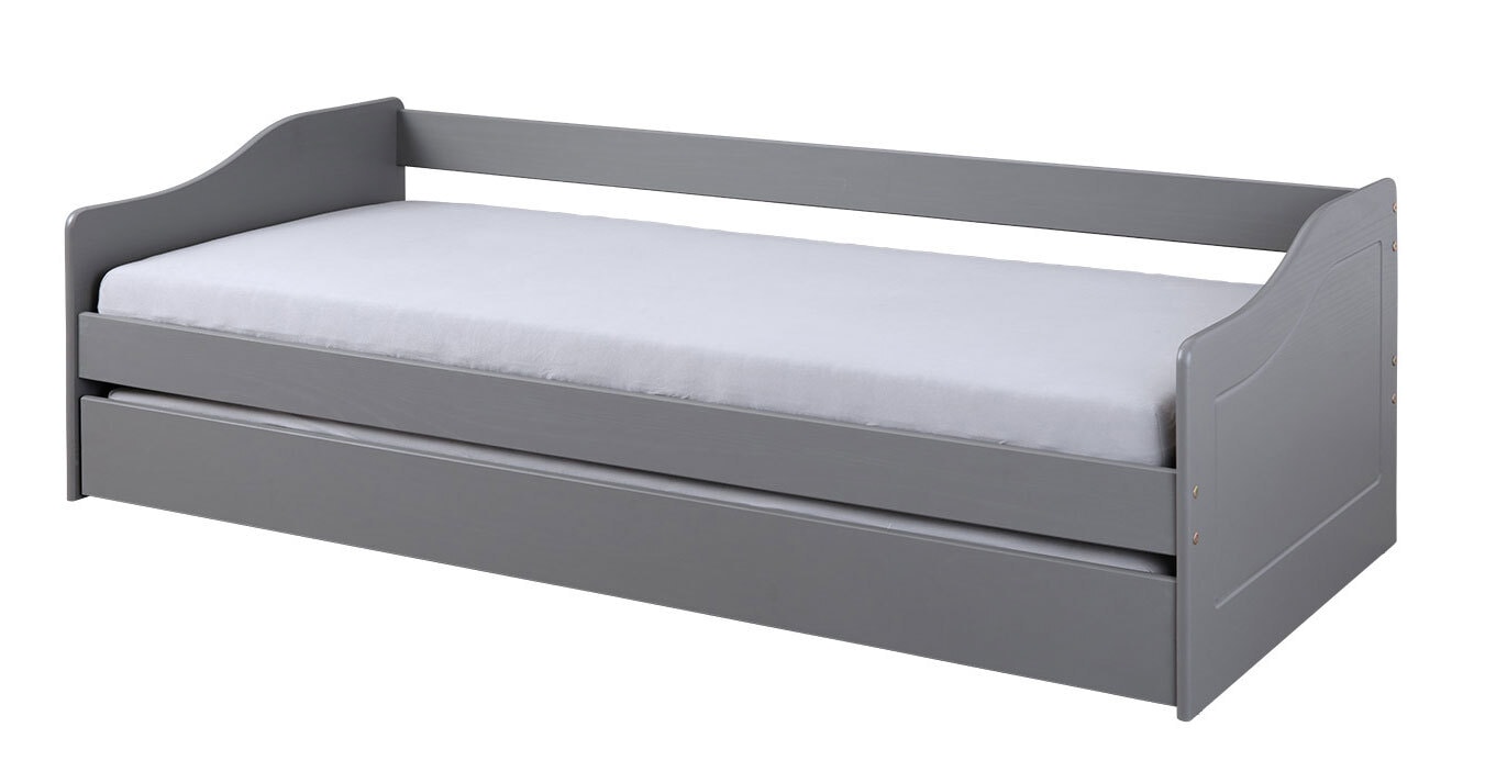 Stauraum-/Funktionsbett LORENZ 90 x 200 cm grau