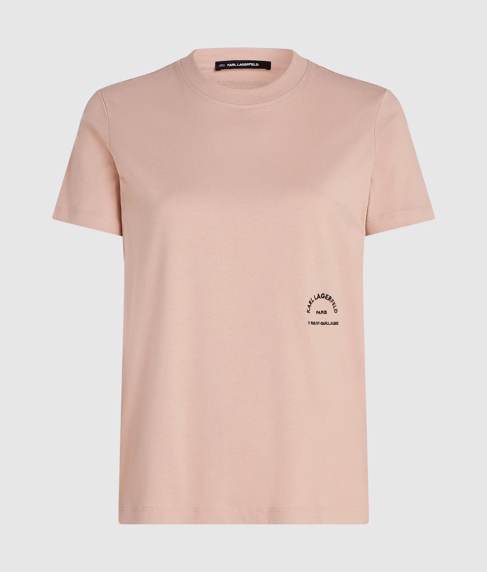Rue St-Guillaume T-shirt met reguliere pasvorm