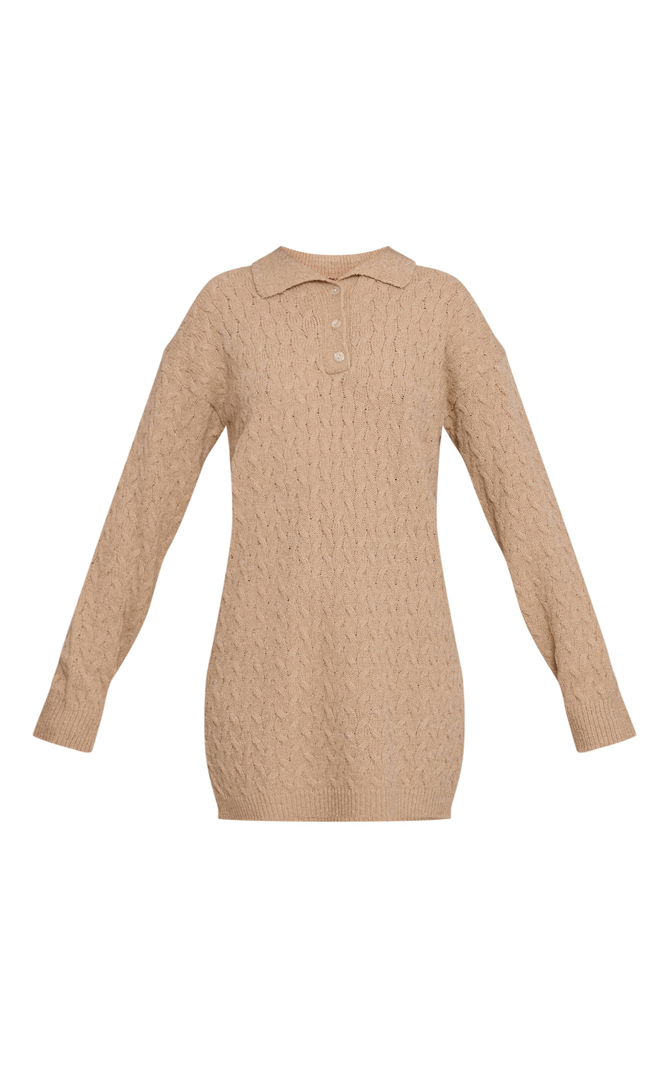 Avoine Robe Chemise Mini En Maille Bouclée Torsadée Tall