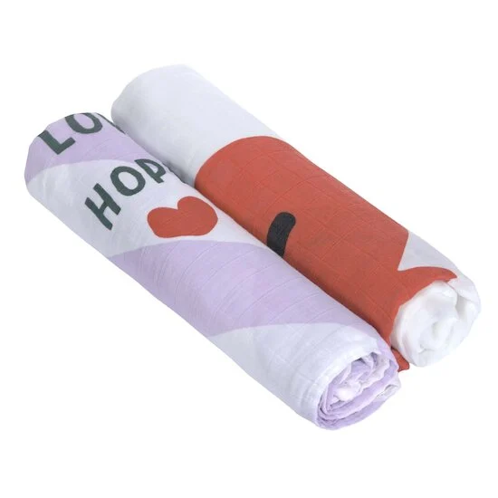Lot de 2 langes d'emmaillotage XL   Lavande        de               Lässig