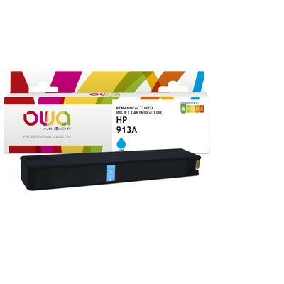Cartouche compatible HP 913A - cyan - Owa
