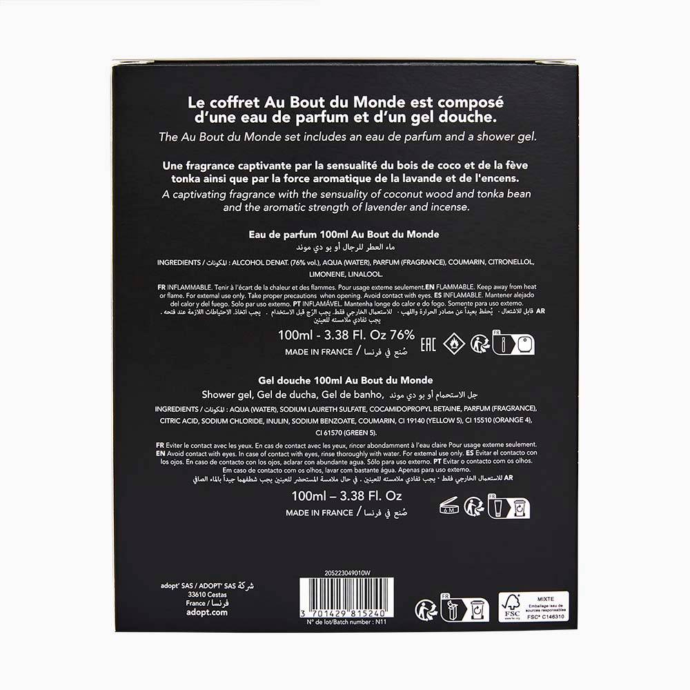 Au bout du monde - Coffret eau de parfum 100ml + gel douche
