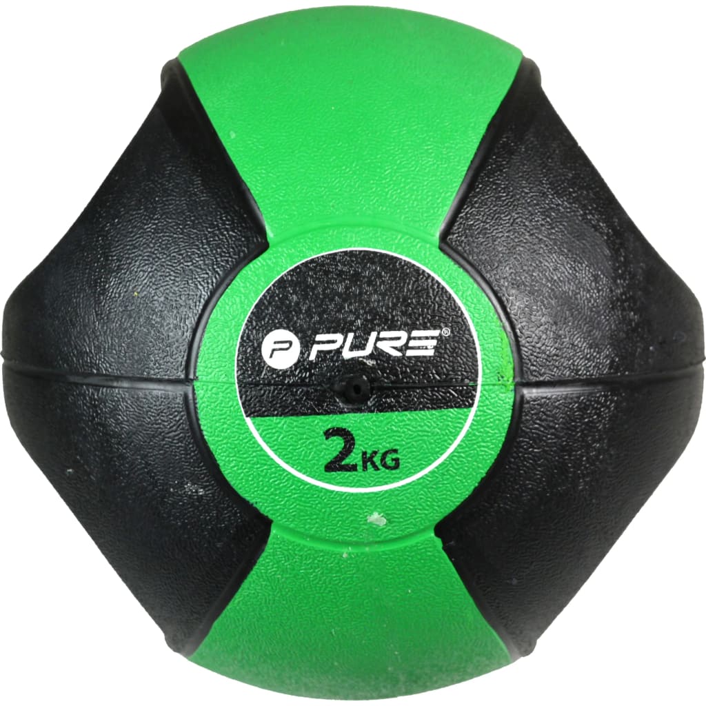 Bola medicinal Pure2improve de 2 kg com alças