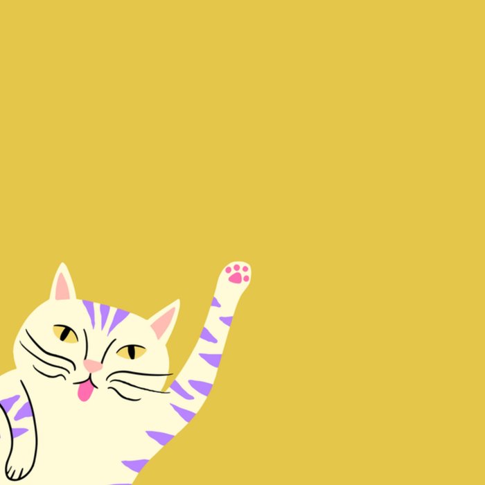 Greetz | Verjaardagskaart | kat | illustratie