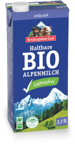 Berchtesgadener Land BIO Haltbare Milch 3.5% laktosefrei