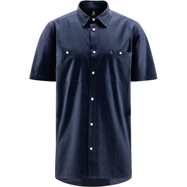 Chemise randonnée HAGLÖFS HAGLOFS CURIOUS HEMP SS SHIRT TARN BLUE