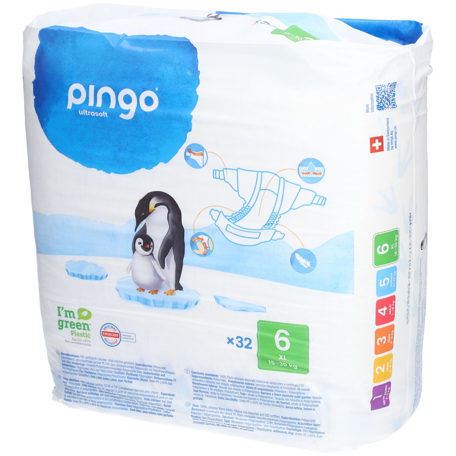 Pingo Babywindeln XL 15-30 kg