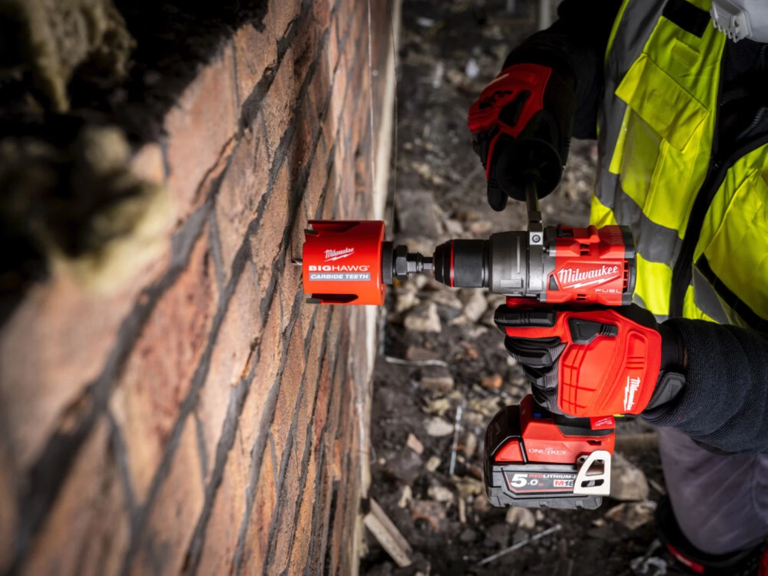 Milwaukee M18 ONEPD3-0X 18V Li-ion accu klopboormachine in HD Box