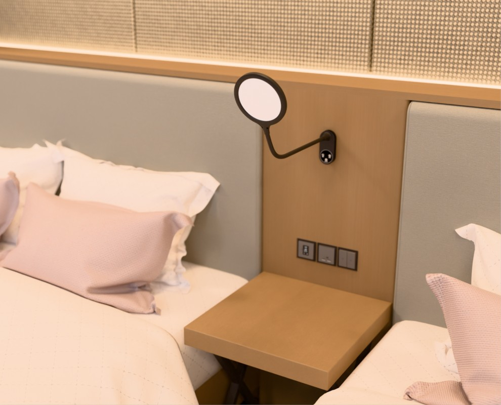 Horizon LED Tisch Leuchte Wand Lampe mit Schwanenhals (41-5011.127) - Schwarz