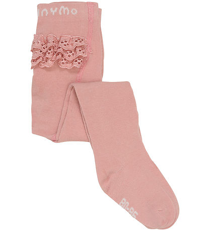 Minymo trømpebukser m. Blonder - Rose Cloud