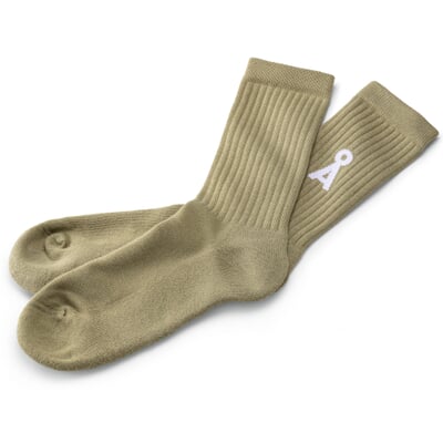 Damensocken lang, Salbeigrün