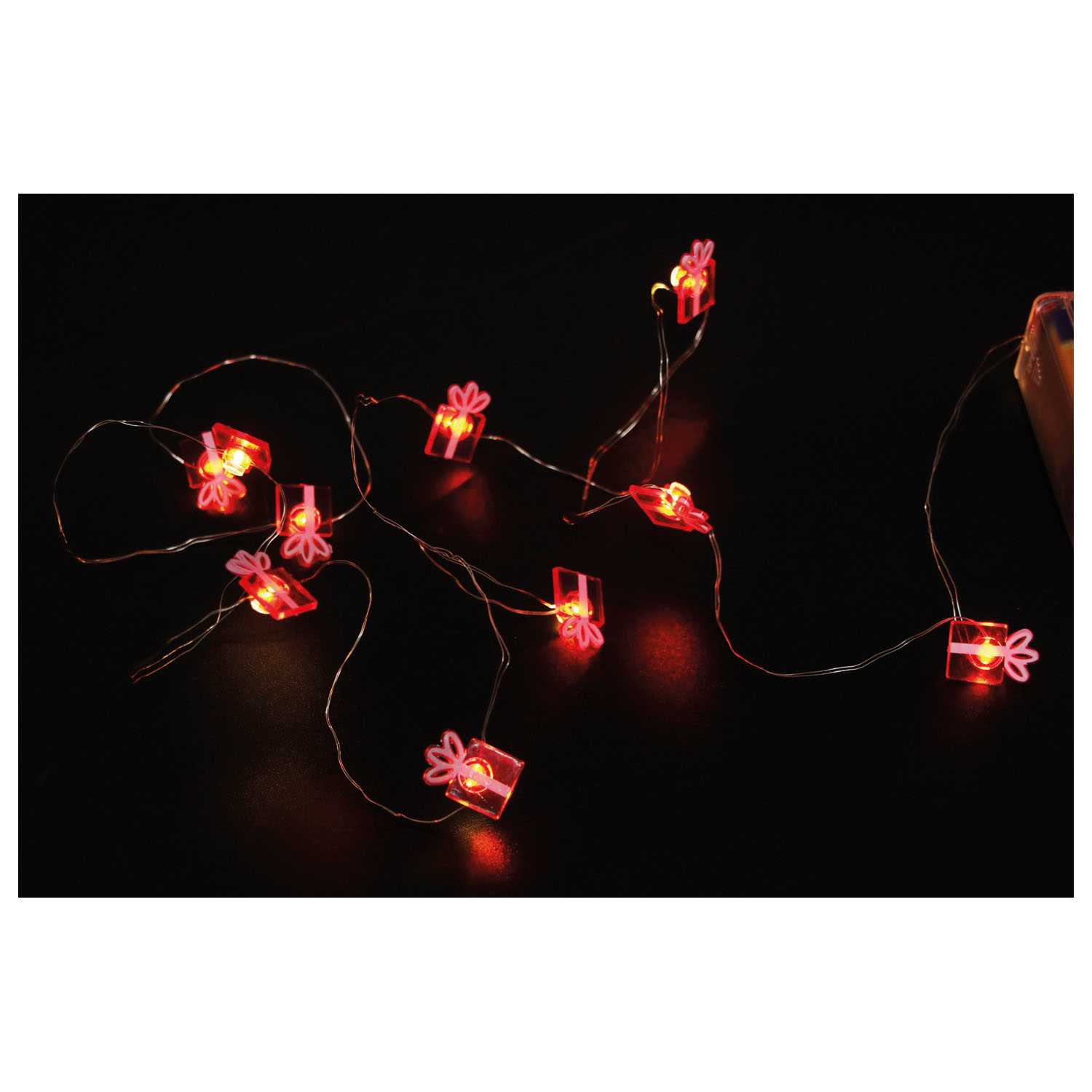 novooo Lichterkette 10LED Acrylfiguren 4f