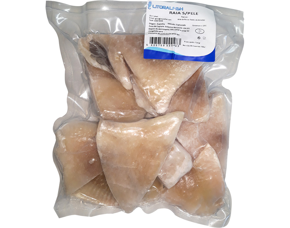 RAIA SEM PELE POSTA CONGELADA 700G