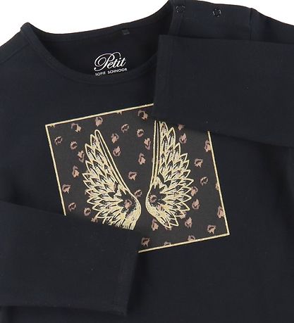 Petit by Sofie Schnoor Bluse - Elenor - Schwarz m. Flügel