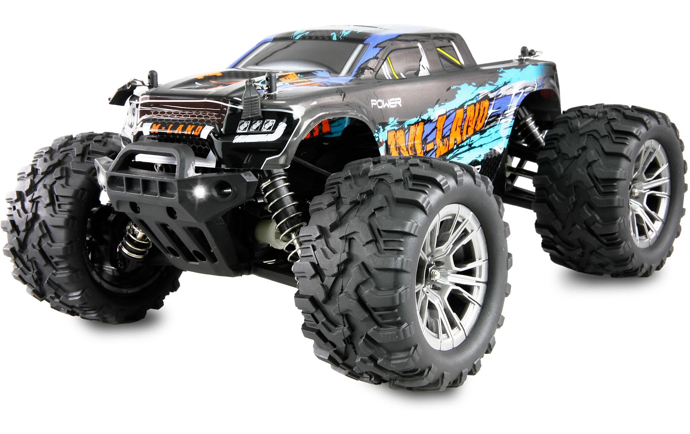 Monster Truck M-Land, Blau RTR, 1:164WD-Modell mit LED-Beleuchtung
