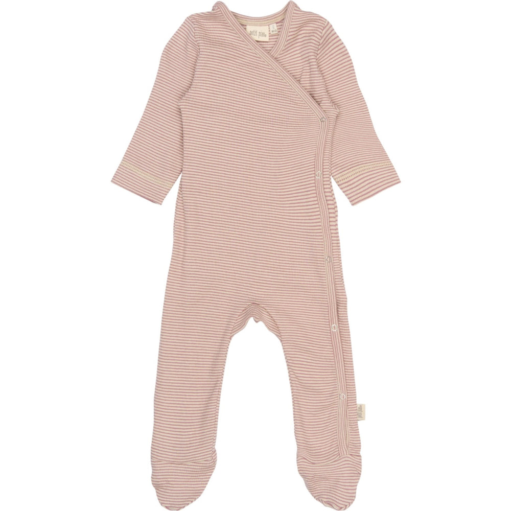 Køb Petit Piao Nostalgic Rose/Dark Off White PPDian L_S Heldragt Fold Feet NB NOOS