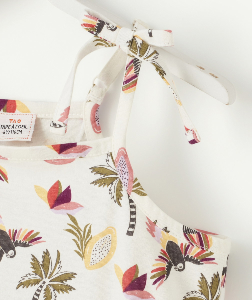 COMBISHORT FILLE EN FIBRES RECYCLÉES IMPRIMÉ COLORÉ