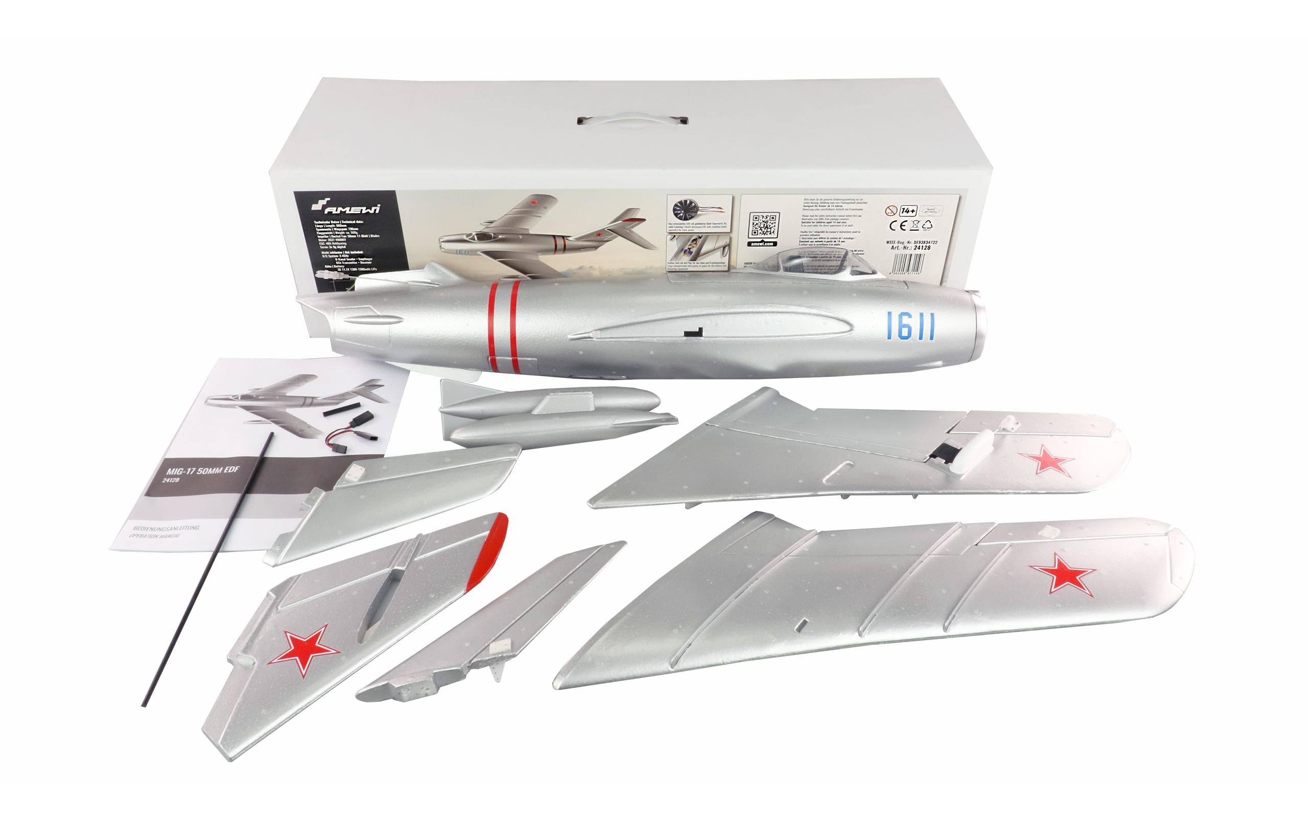 Impeller Jet MIG-17 730 mm PNP<br>Kompakte Mig-17 mit 50 mm 11-Blatt EDF