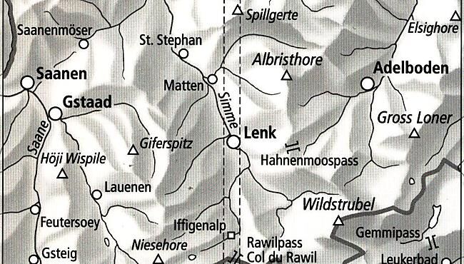 BUNDESAMT - 3304T GSTAAD LENK ADELBODEN ECHELLE 1 33 000