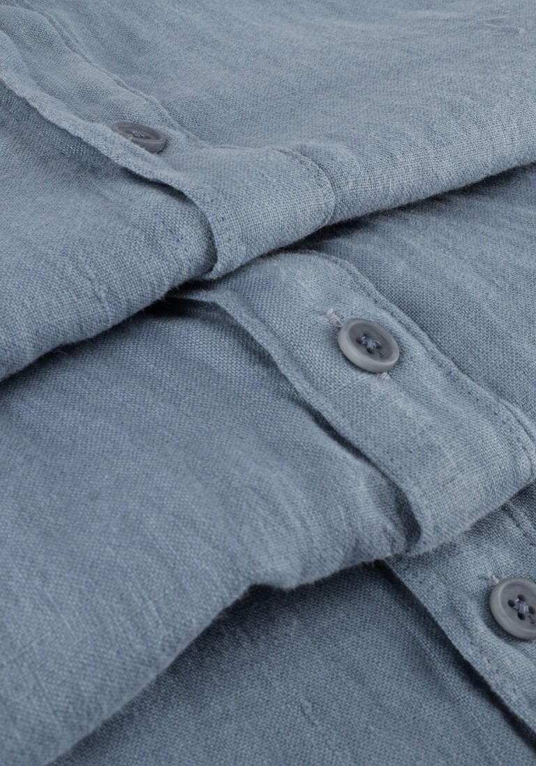 BUTCHER OF BLUE blauwe butcher of blue casual overhemd robbins linen clean shirt