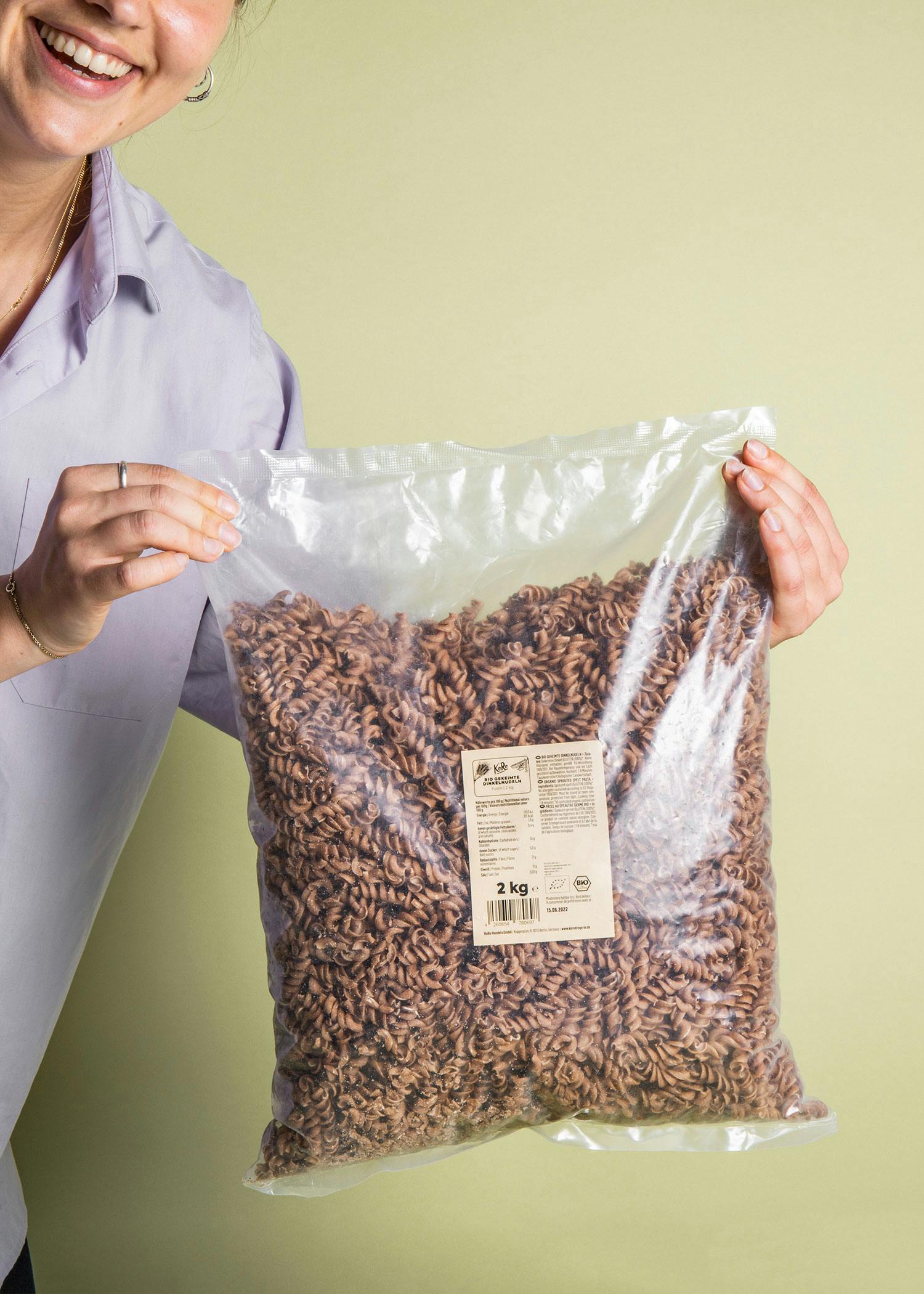 Gekeimte Bio Dinkelnudeln 2 kg