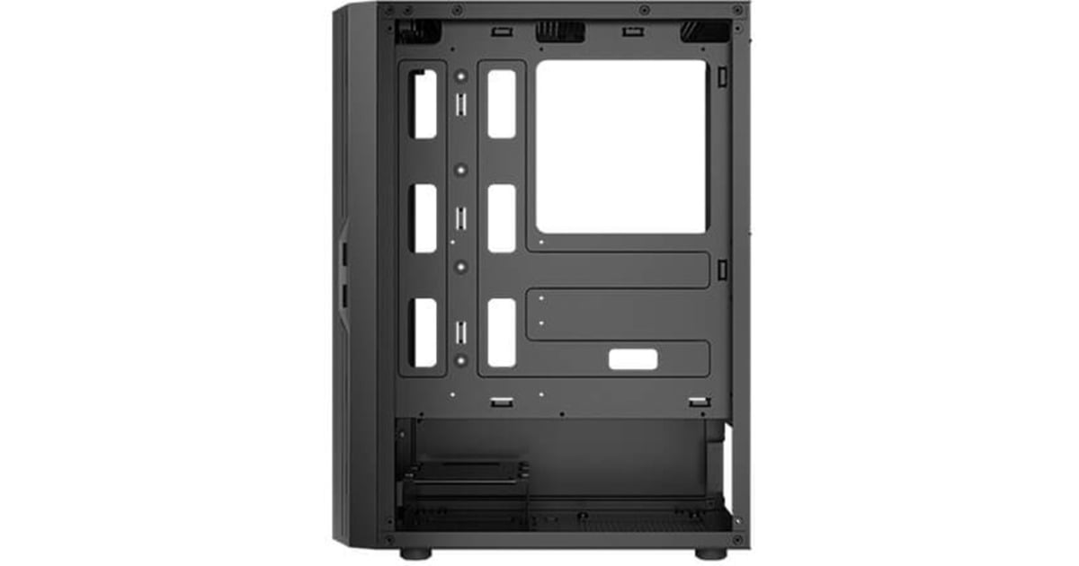 AntecAX20 midi tower behuizing  (Zwart | 3x USB-A | Tempered Glass)