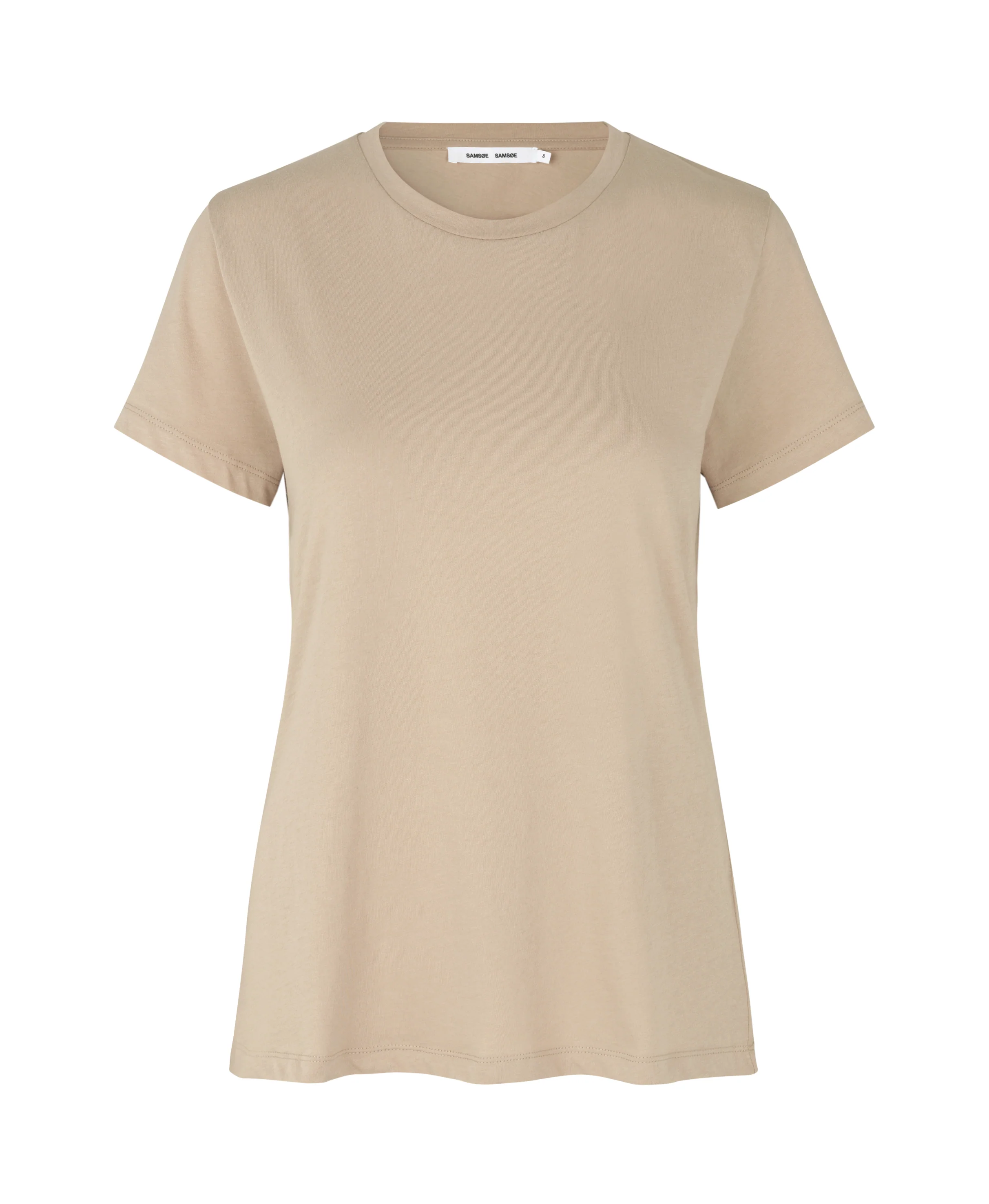 Samsøe Samsøe  Solly Solid t-shirt - Humus