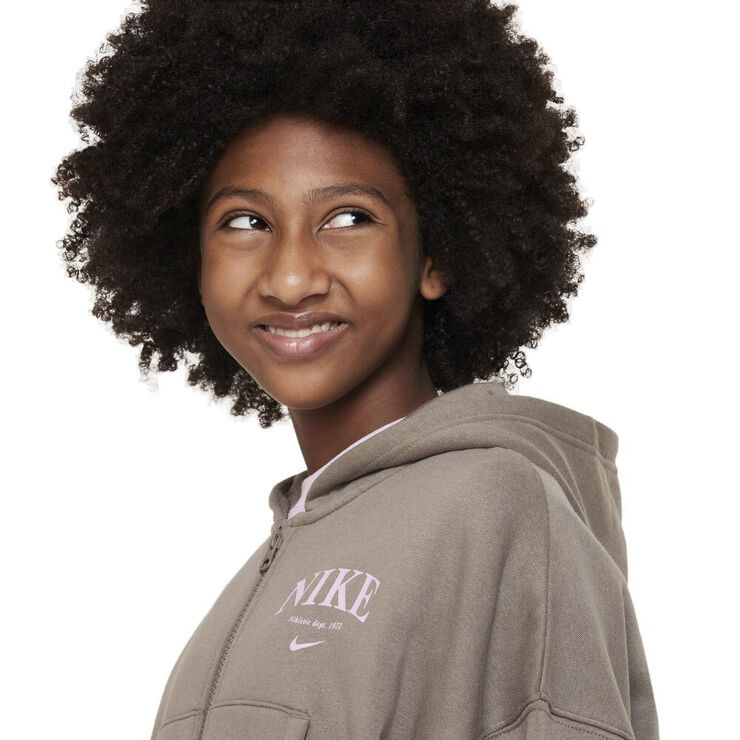 Nike Sportswear Trend Full Zip Fleece Haettetroje Brun