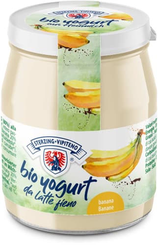 Sterzing BIO Joghurt Banane aus Heumilch im Glas