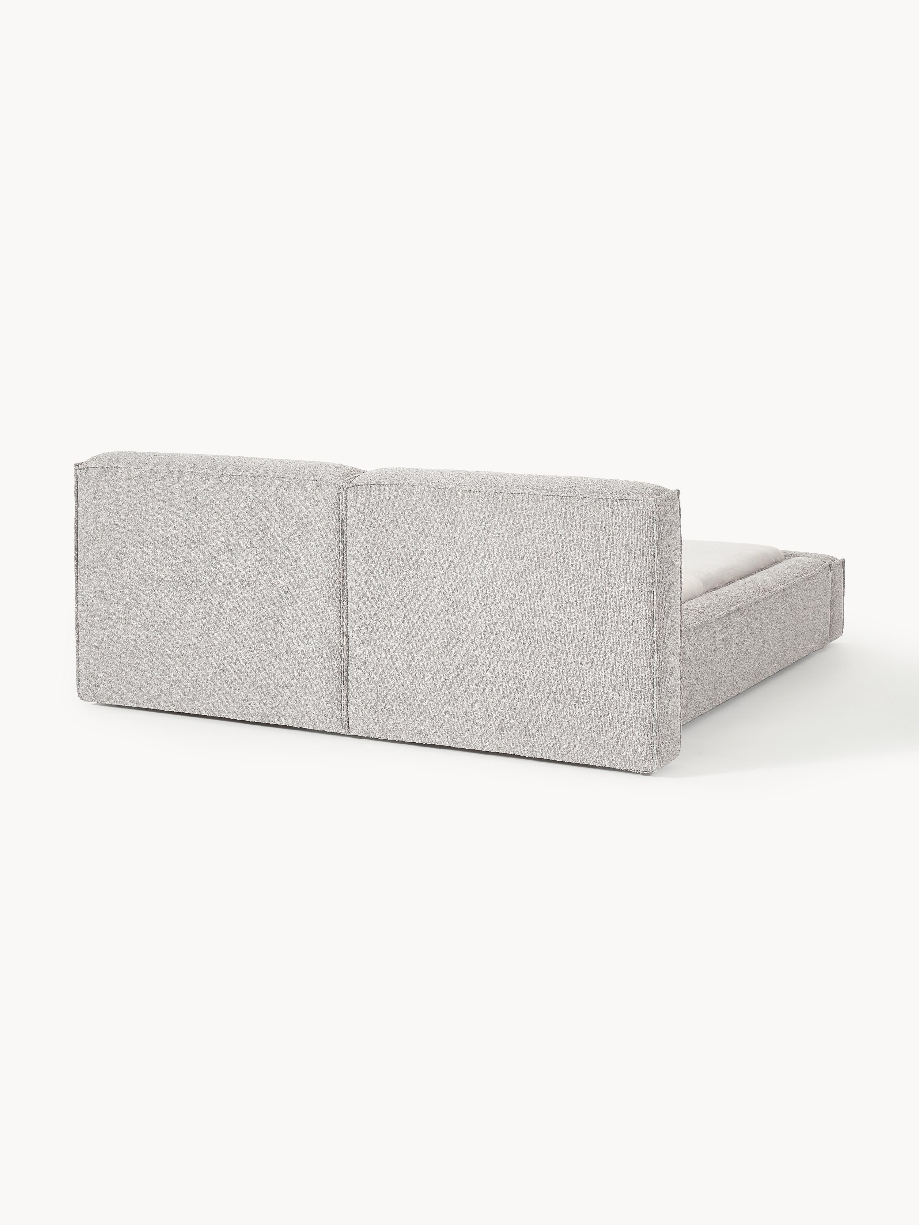 Bouclé gestoffeerd bed Lennon