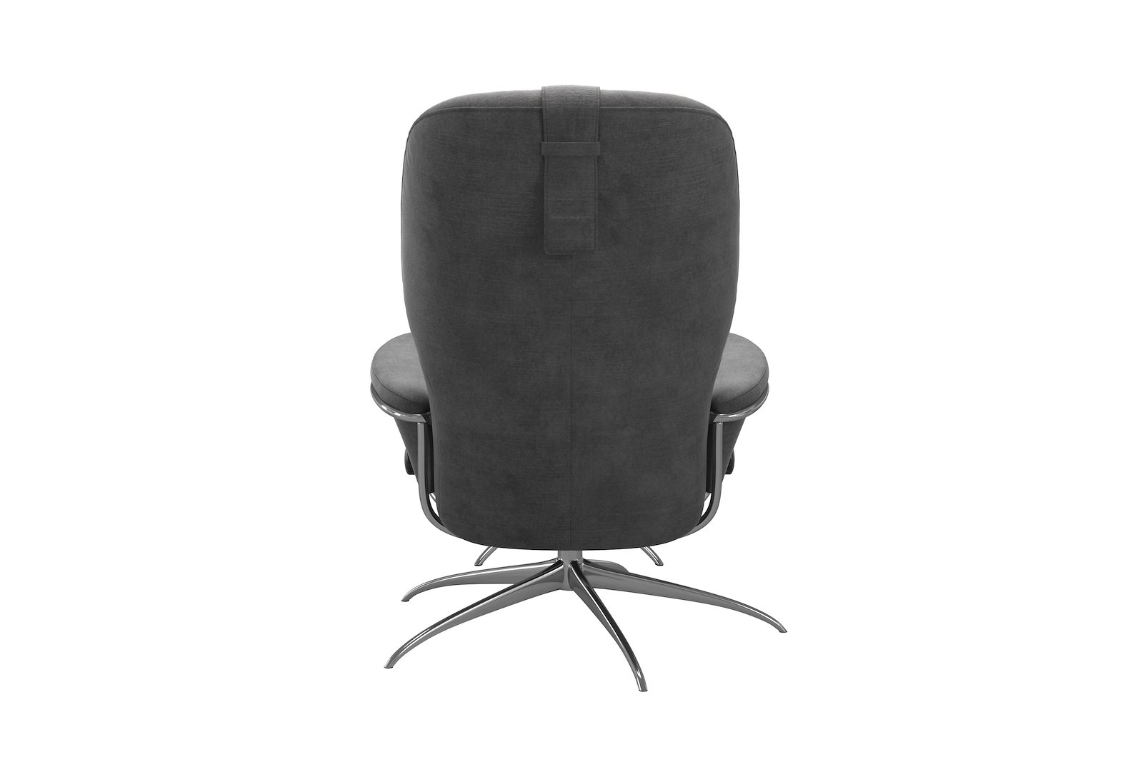 Rome lenestol m/krakk Tekstil Magnolia Light Grey - Star - Chrome