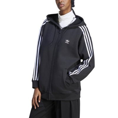 Sweatshirt zippé à capuche femme 3S Fz Os ADIDAS