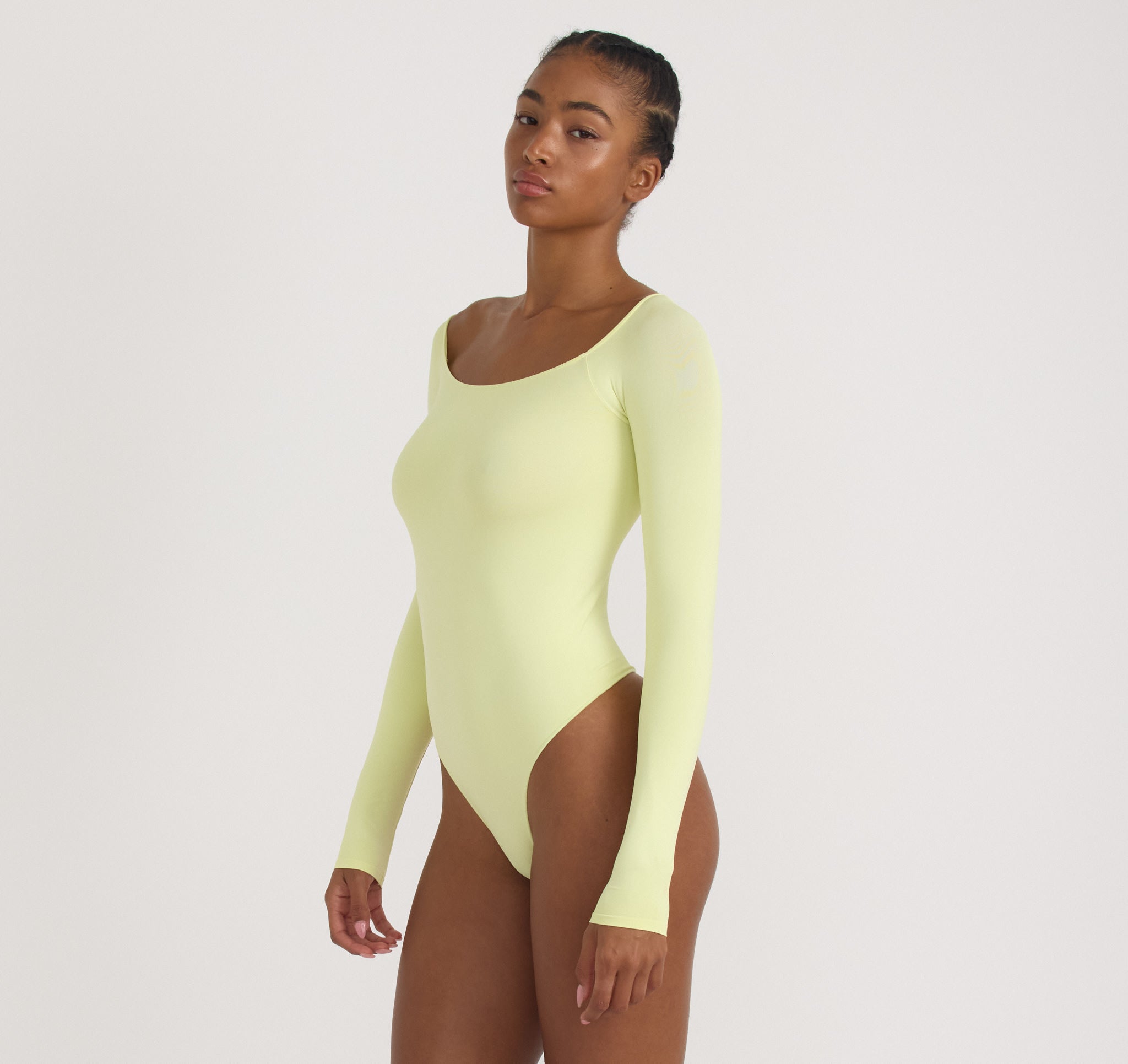 RECYCLED NYLON<br>Smooth Off-Shoulder Bodysuit
