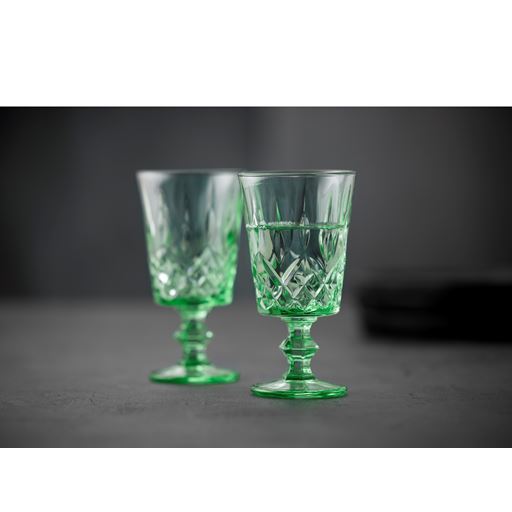 Lyngby Glas Sorrento 4-pak Vinglas, Blå, 29 cl