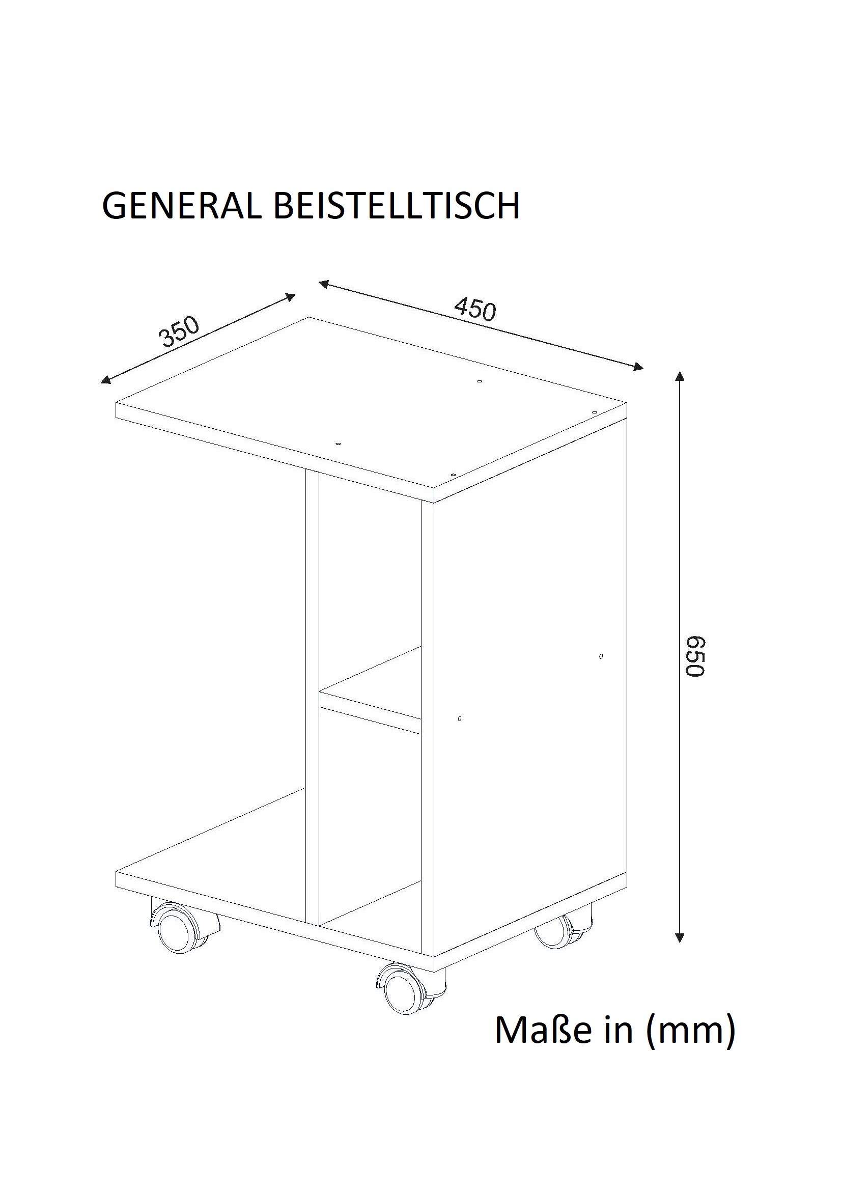 Beistelltisch General Weiß
