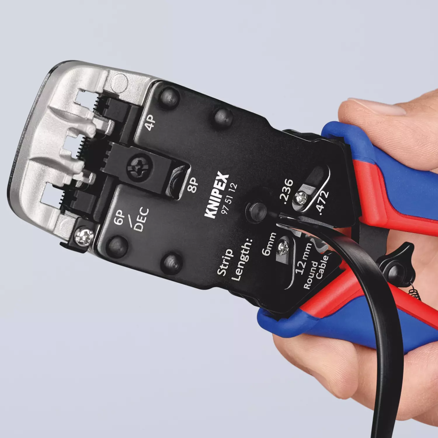 Knipex 975112 Krimptang voor Westernstekkers - 200mm