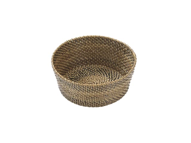 Pillivuyt Brødkurv rund Dia 15 x 6 cm Lys/Mørk brun