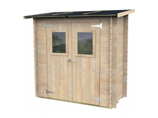 Abri de jardin en bois porte fenêtre cabanon pour outils VistaCabinDuo