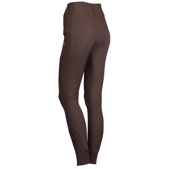 Paardrijlegging Harry's Horse Sporty Robin Full Grip Donkerbruin