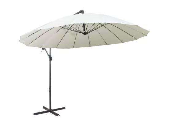 Parasol suspendu Blanc 3 m Aluminium