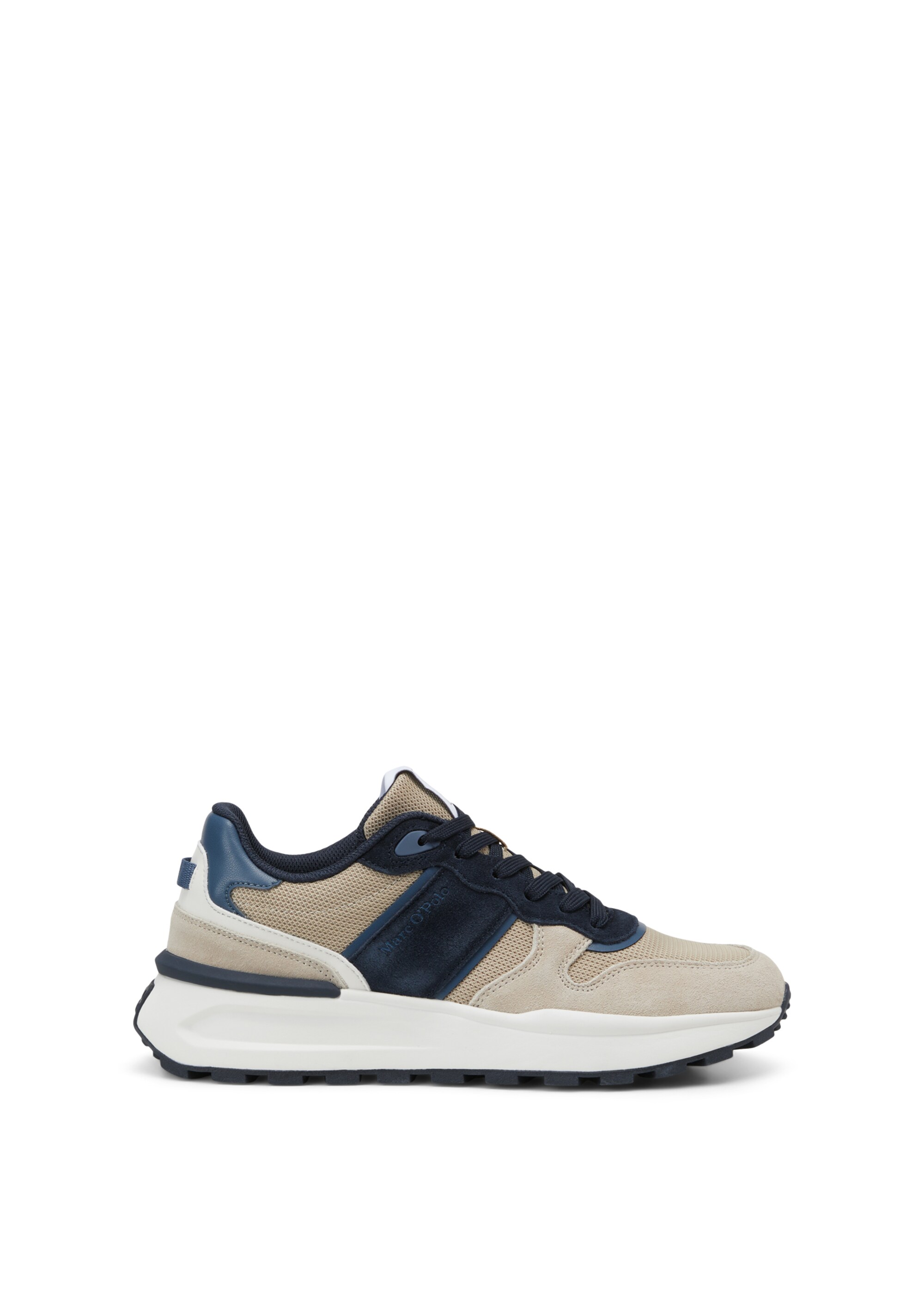 Sneaker aus Leder-Polyester-Mix