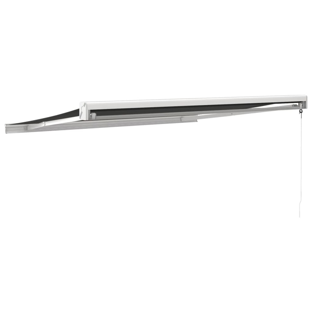 Auvent rétractable anthracite 3x2,5 m tissu et aluminium
