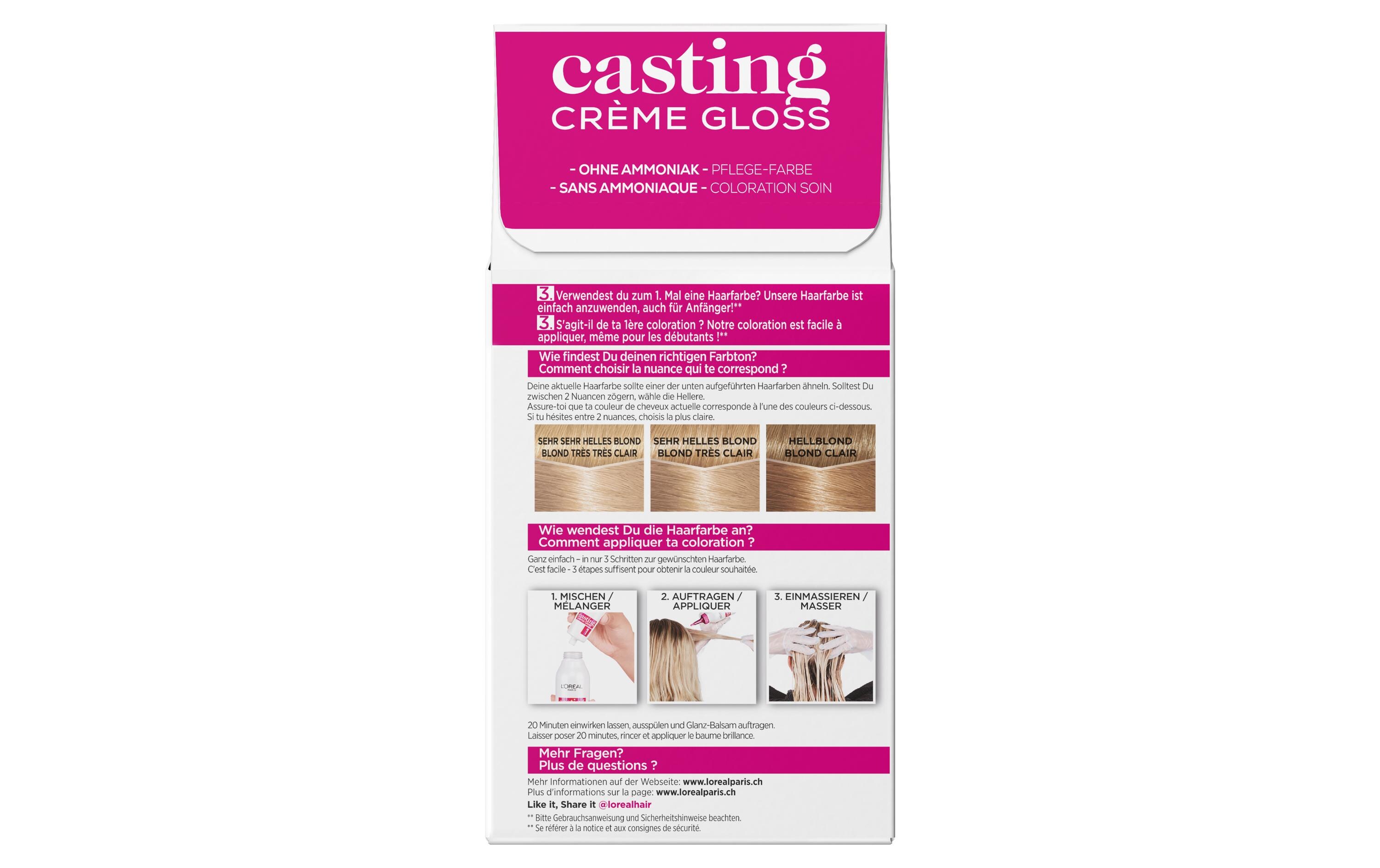 Casting Crème Gloss 1010 Sehr Helles PerlblondSemi-Permanente Haarfarbe