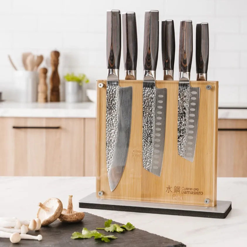 THE CUSTOM CHEF™ Damashiro® EMPEROR Shi Knivblok - 7 dele