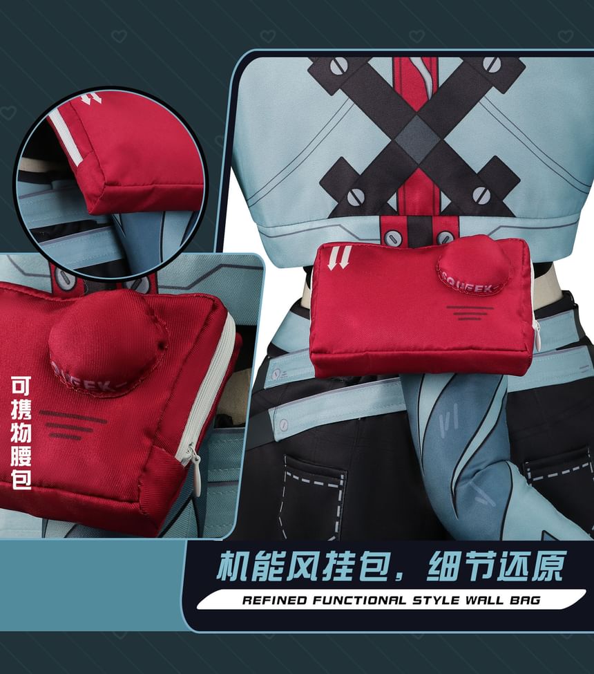 Feravin - Zenless Zone Zero Jane Doe Cosplay Pruik / Kostuumset