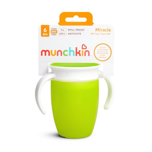 MUNCHKIN Miracle 360° Trinkbecher<br>1 Stück, 207ml, 100% überlaufsicher 6M+