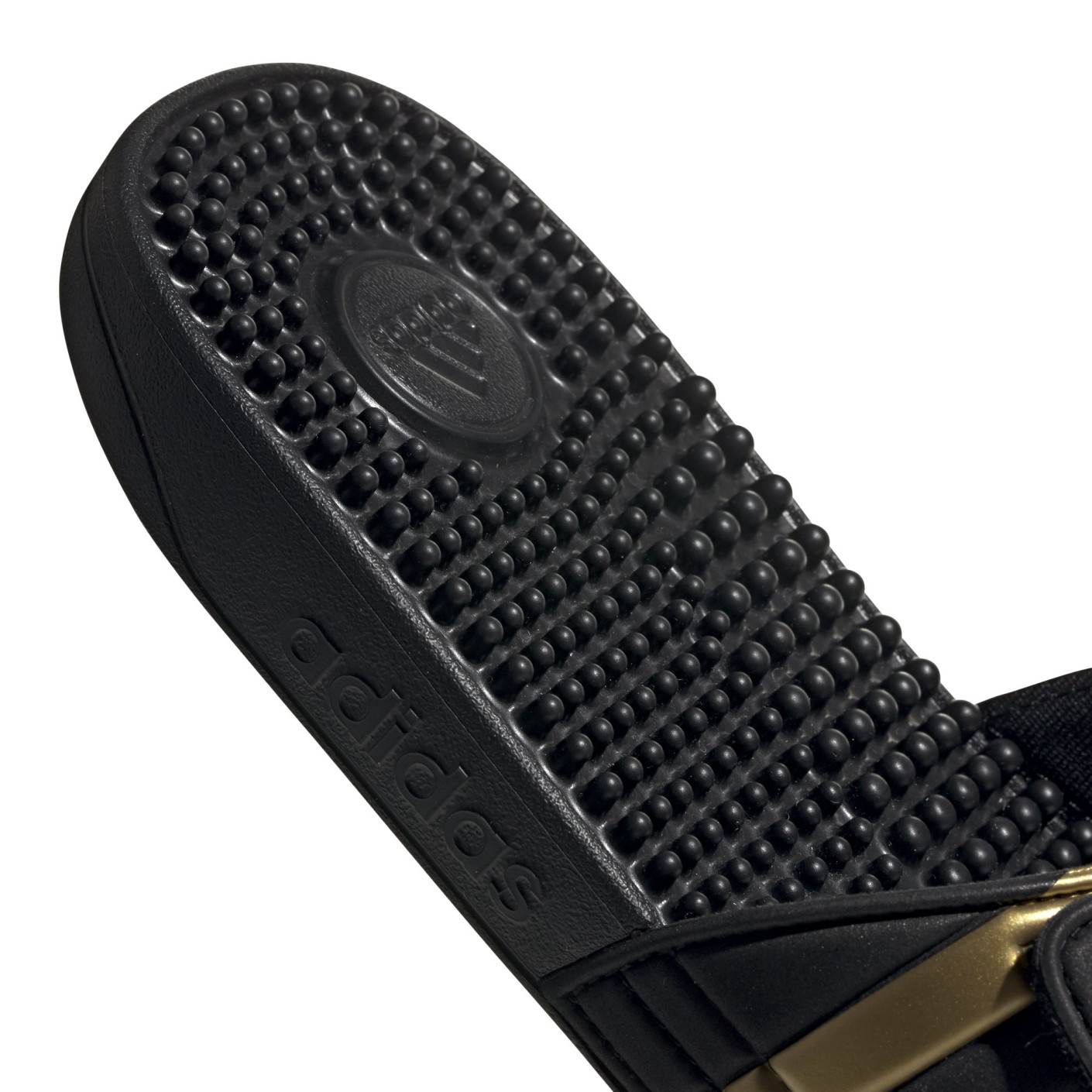 Adidas Adissage Slippers Zwart Goud