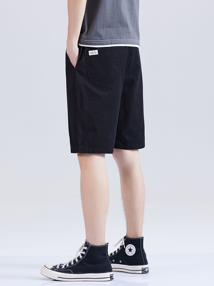 Zentrus - Effen shorts met trekkoord in de taille / Effen sweatshorts met elastische taille